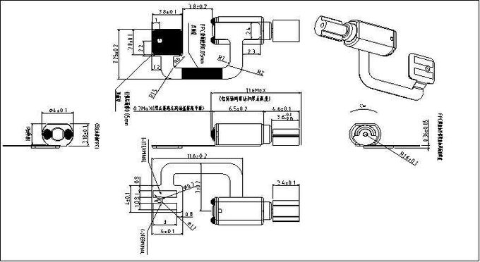 Surface Mount Vibration Motor , Smd Smt Phone Low Current 2.7v Dc Vibration Motor