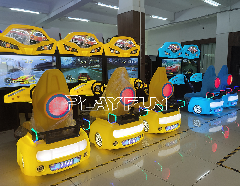 Playfun Coin Operated Arcade Game 42 Inch LCD Outrun Driving Simulator Arcade Games Luxury Outrun Racing Game Machine