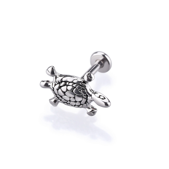 Fasshion Body Piercing Jewelry Tortoise Cute Labret Ring With Factory Price