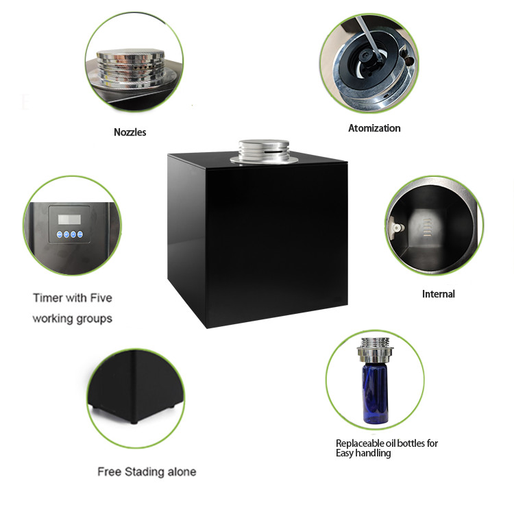 Home Hotel Office Aromatherapy Oil Diffuser with Metal Casing and Noise Level 40dBa