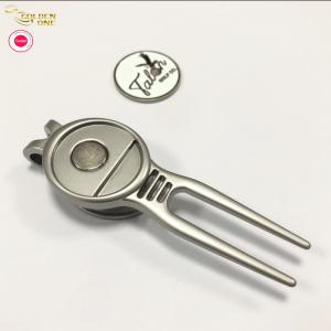 Quality Plated Repair Golf Divot Tool Custom Logo With Metal Ball Marker for sale