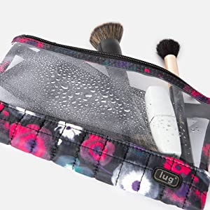 water repellent cosmetic bag, water repellent toiletry, water repellent makeup bag bag