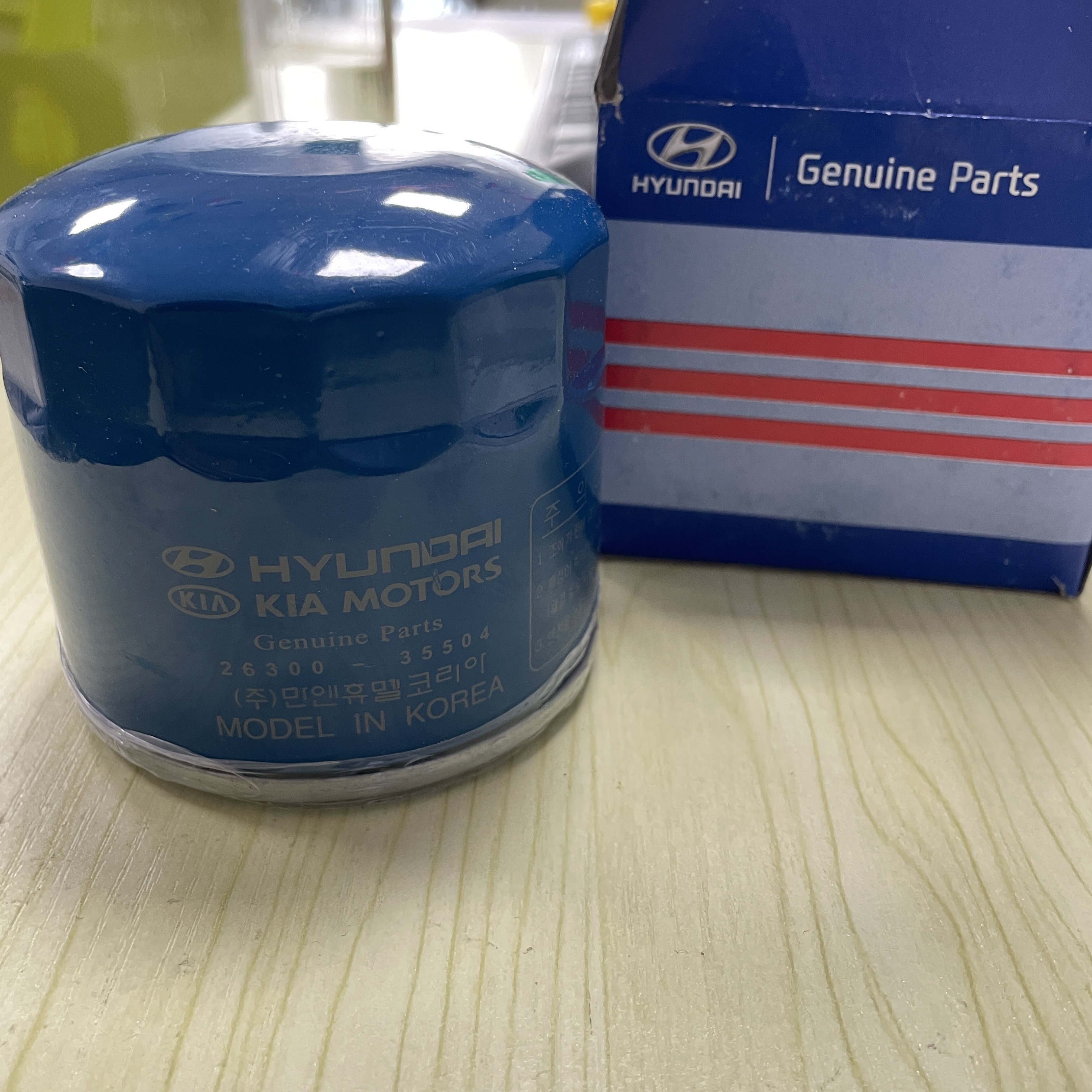 Genuine Parts Hyundai Oil Filter 26300-35504 For Kia Motors