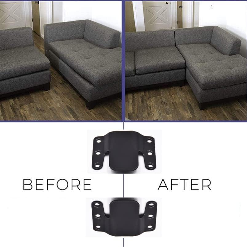 Universal Sectional Sofa Interlocking Sofa Connector Bracket with Hardware