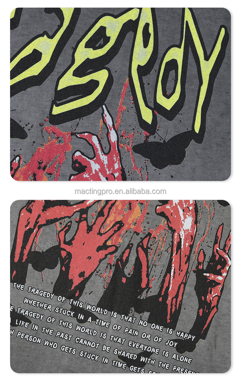 Customized Men's Acid Wash Vintage Tank Tops with Oversized Design and DTG Print Logo