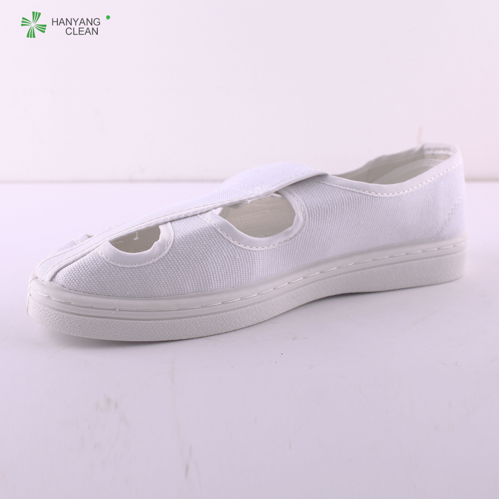 Medical Cleanroom Anti Static Safety Shoes , White Slip Resistant Work Shoes