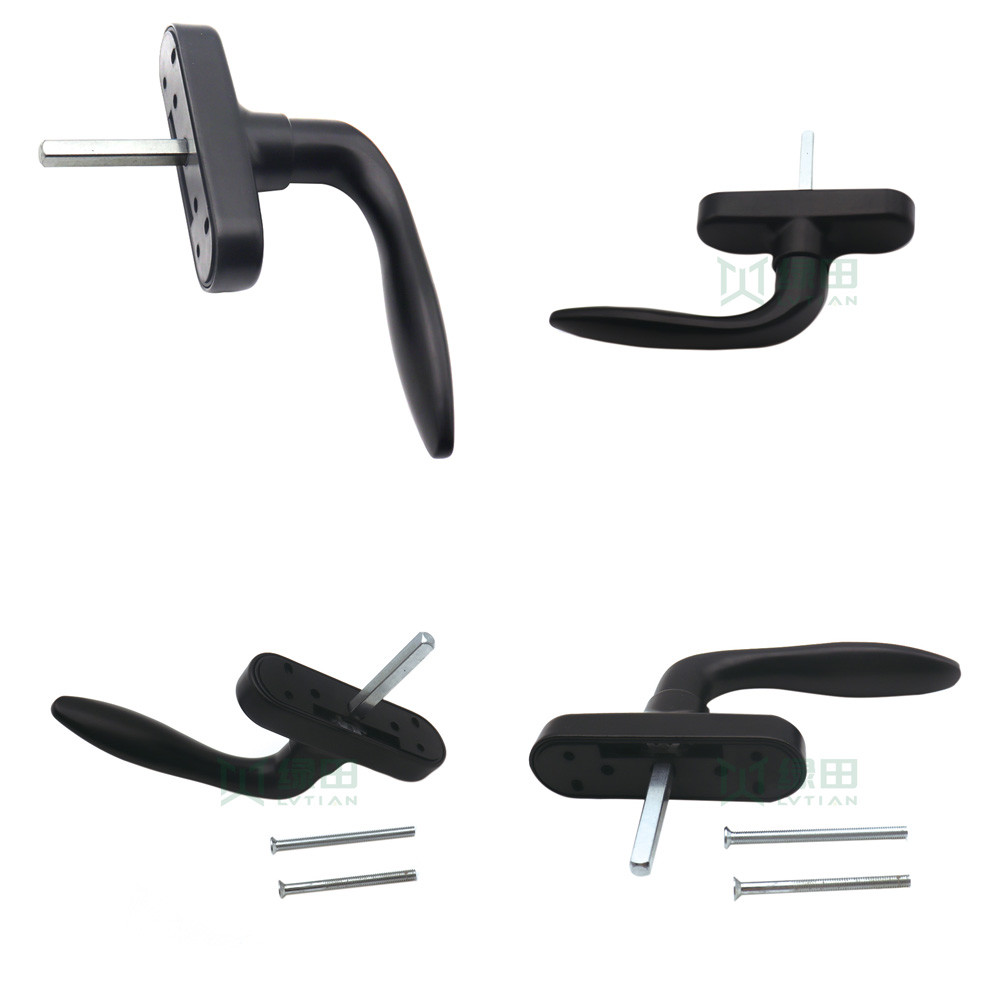 Aluminium Upvc Window Opener Pull Handle With Lock contemporary geometric design