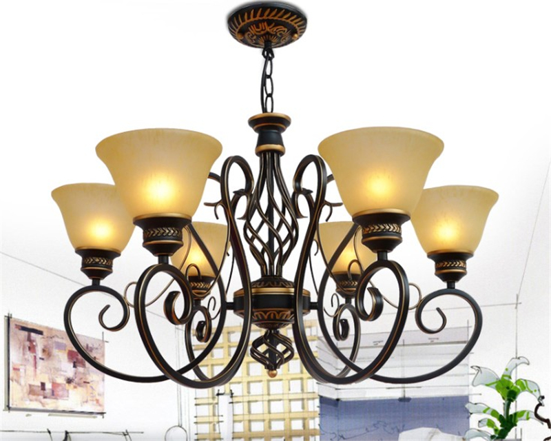 Vintage Loft Chandelier European Fashion Wrought Iron Lighting(WH-CI-145)