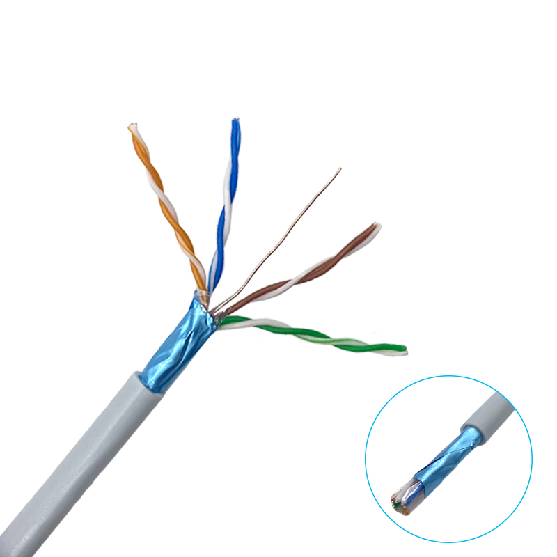 Single Shielded CAT5E Lan Cable 24awg 305m Ethernet Communication