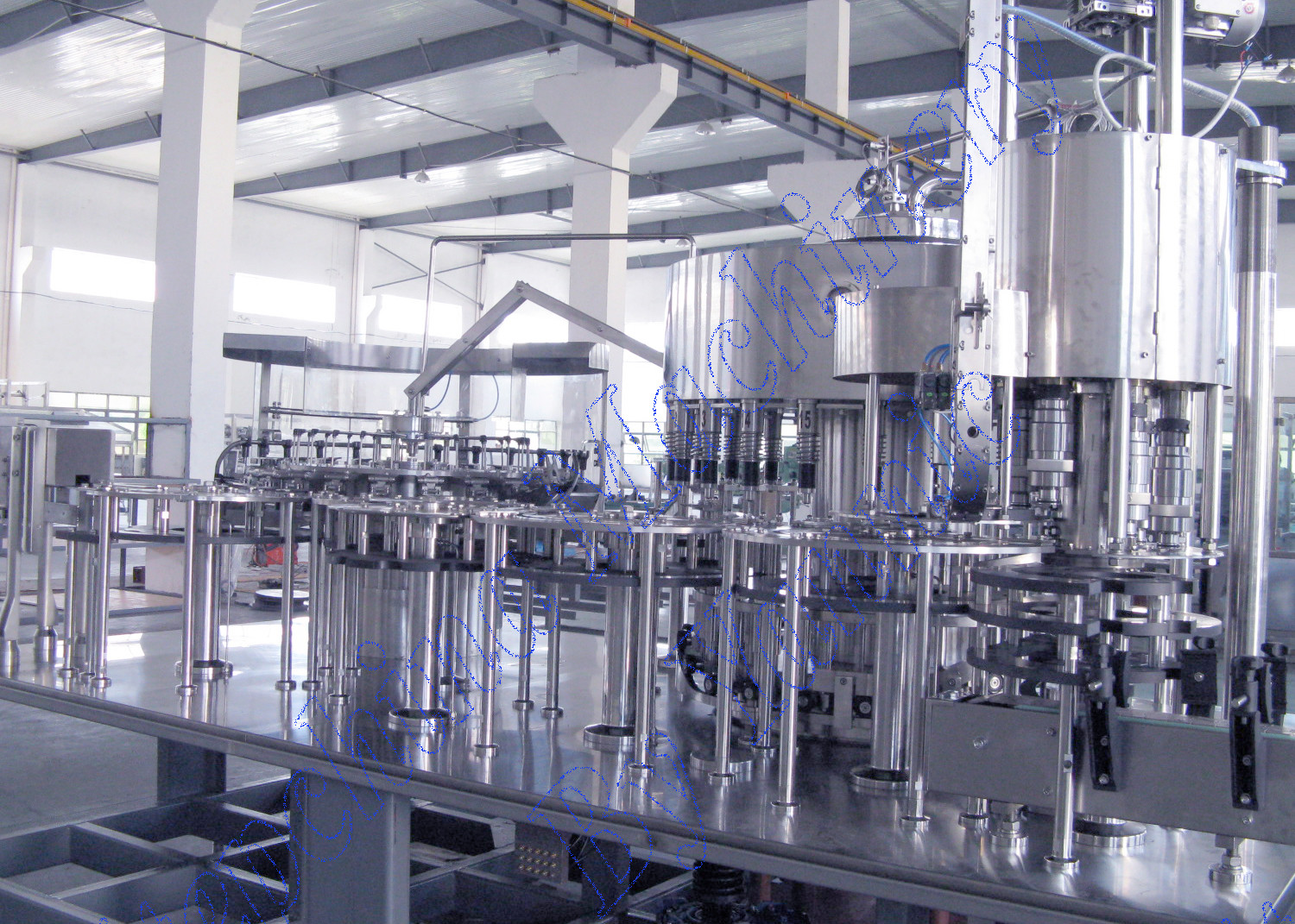 High Capacity PET Bottle Filling Machine CGF32-32-8 PLC Automatic Control