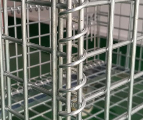 Durable Mesh 50 x 50 Folding Wire Container 48x40x42 Loading 600 kg