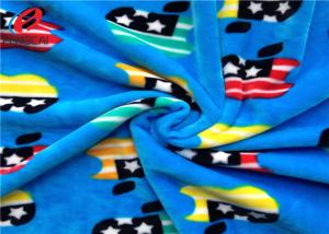 China 1.5mm Long Pile Fabric Polyester Custom Printed Velboa Fabric For Baby on sale