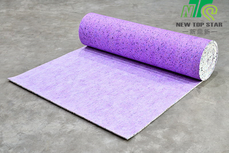 Durable Sponge Rubber Carpet Underlay , 9mm PU Underlay Hard Wearing Comfort