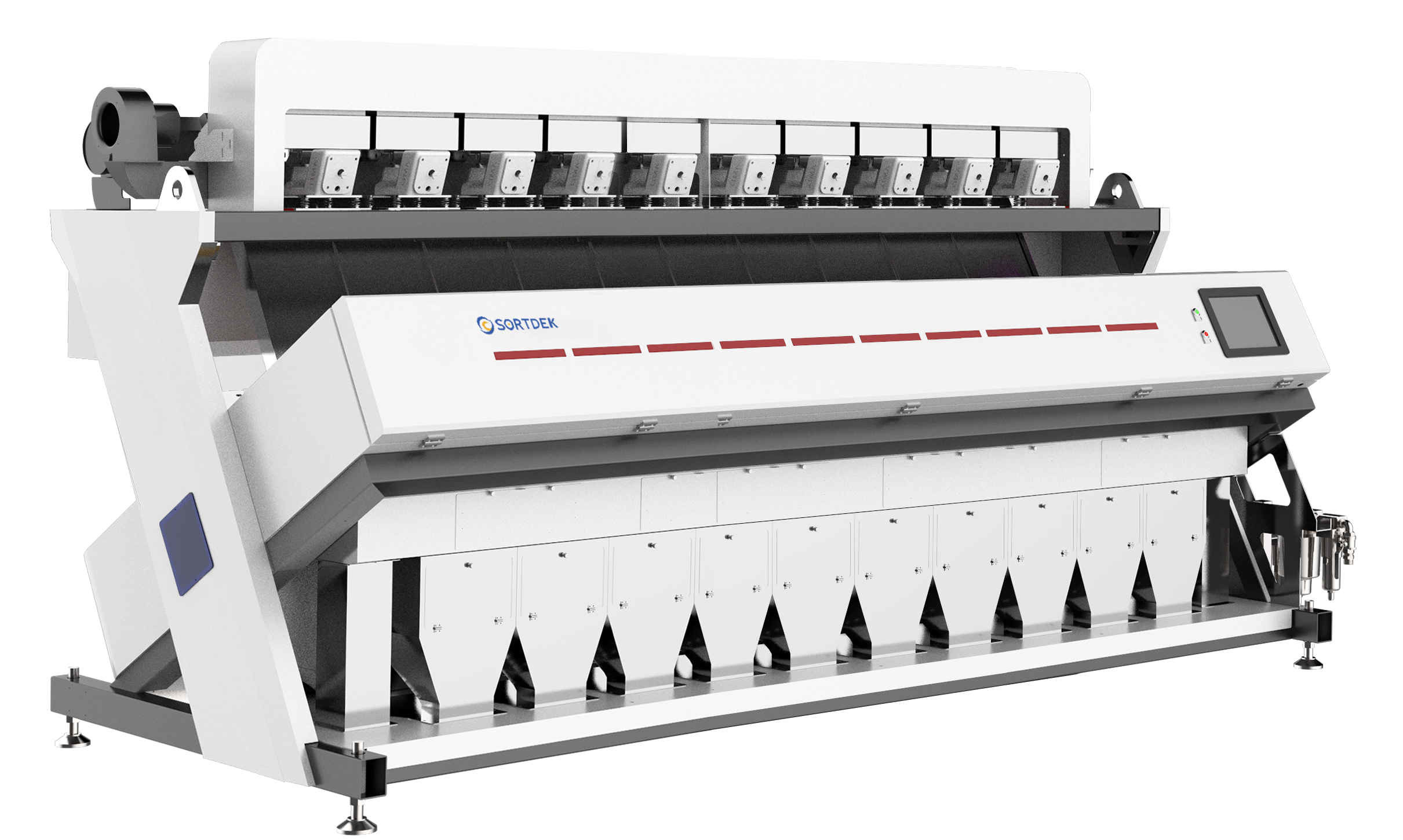 Ultra Wide Angle Optical Color Sorter 3 Times Sorting Available