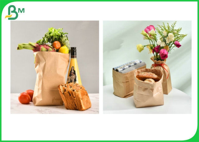100gsm 120gsm Jumbol Roll Unbleached Kraft Paper With 30" 48" x 100ft 