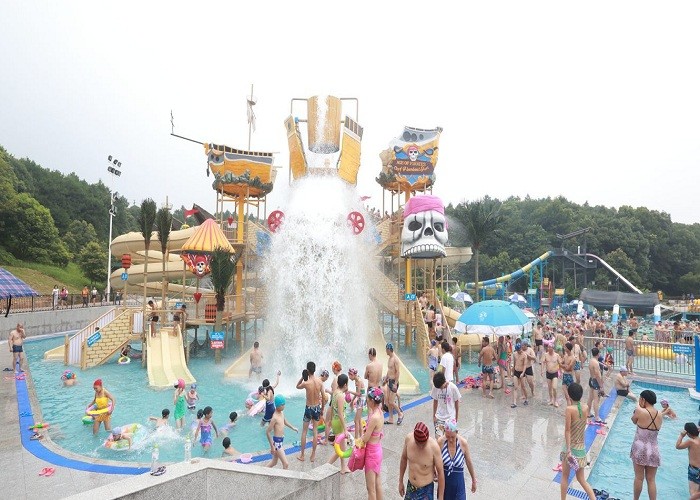 50 Persons 30m3/H Aqua Playground Pirate Ship Water House