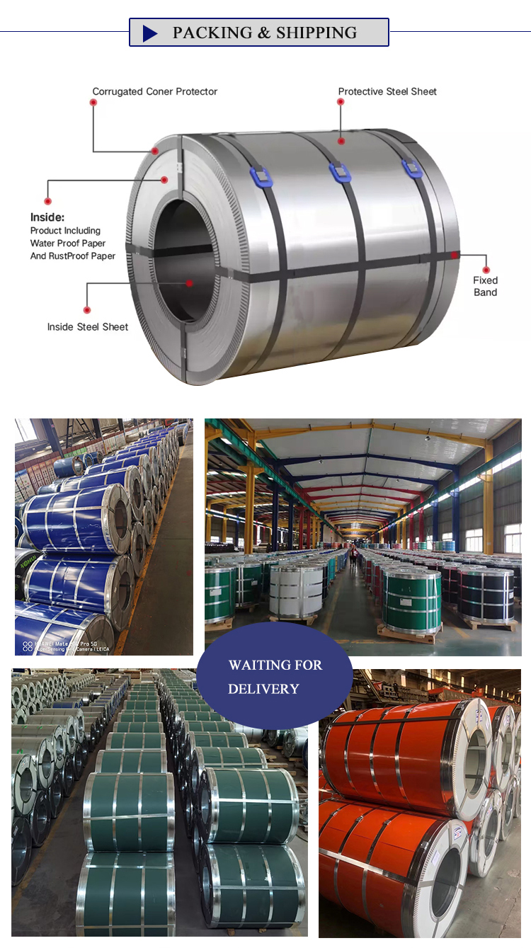 0.4mm 0.5mm 0.8mm 100g 150g 200g Zinc Designed PPGI galvanized coil for Commercial Roofing Systems within Certificate API