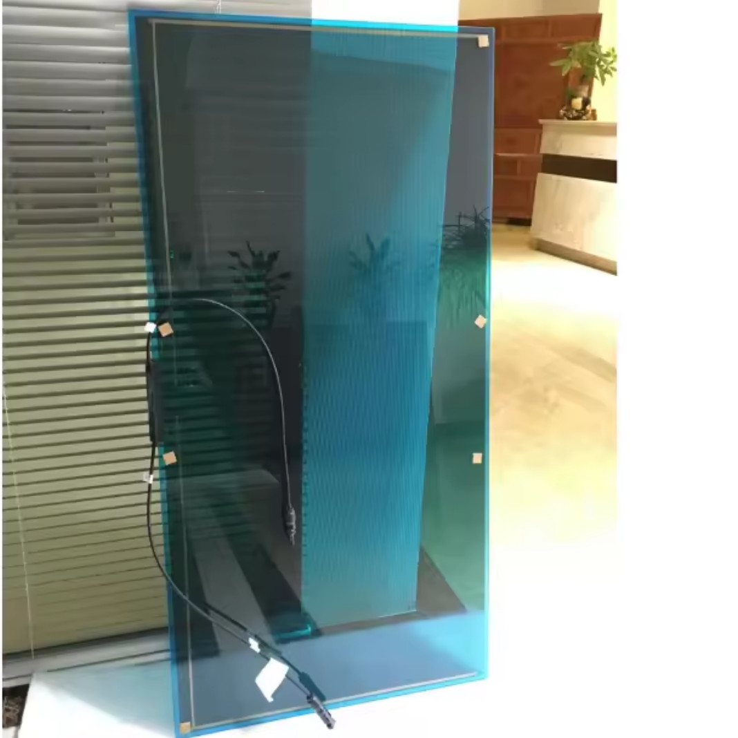 Red Blue Natural Colour Pv Bipv 20% 40% 60% 80% Transparent Thin Film Solar Panel