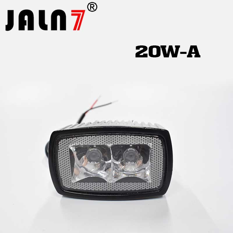 Led Work Light JALN7 20W Car Driving Lights Fog Light Off Road Lamp Car Boat Truck SUV JEEP ATV Led Light