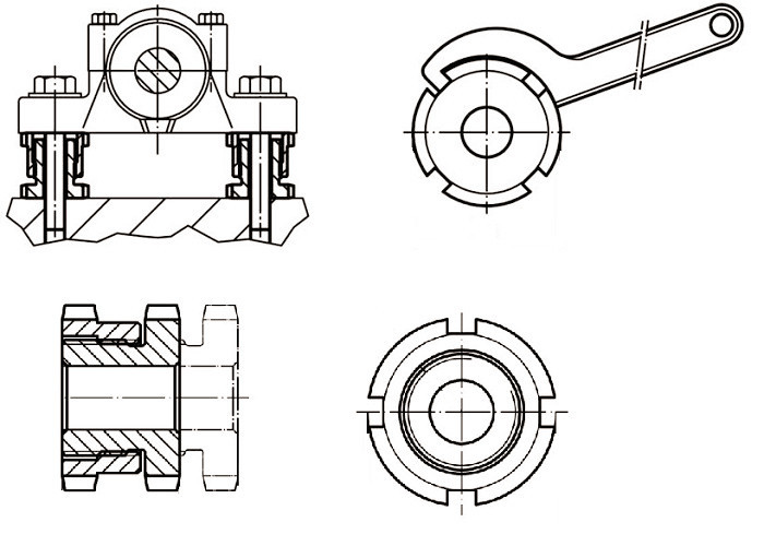 Heat-treated steel Precisional CNC Machining Height Adjusting Elements