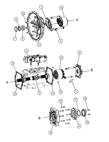 5319885 PUMP GP-MAIN HYDRAULIC Parts scheme