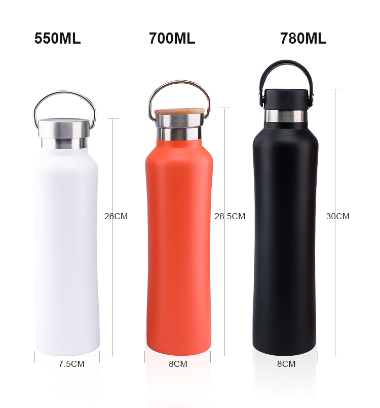 500ml 700ml 800ml BPA Free Vacuum Sports Bottle Thermos Food Warmer Food Flask
