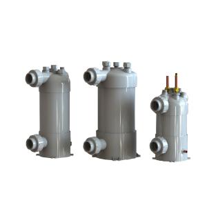 China Titanium Tube PVC Shell Heat Exchanger for Swimming Pool Heat Pump,Aquarium Chiller Evaporator on sale