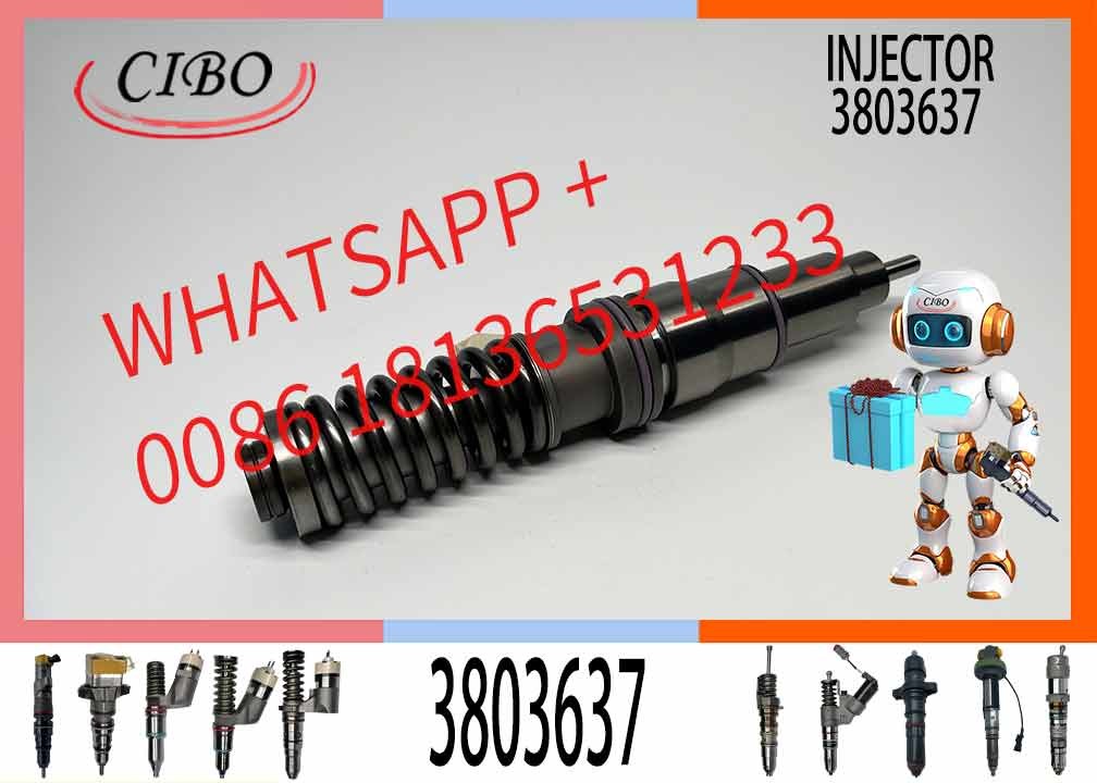 Construction Machinery Parts 3803637 BEBE4C08001 Common Rail Fuel Injector