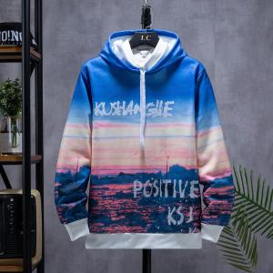 China Clothes Men Loose Hoodies For Autunm With Hooded Printing Fashion Clothes on sale