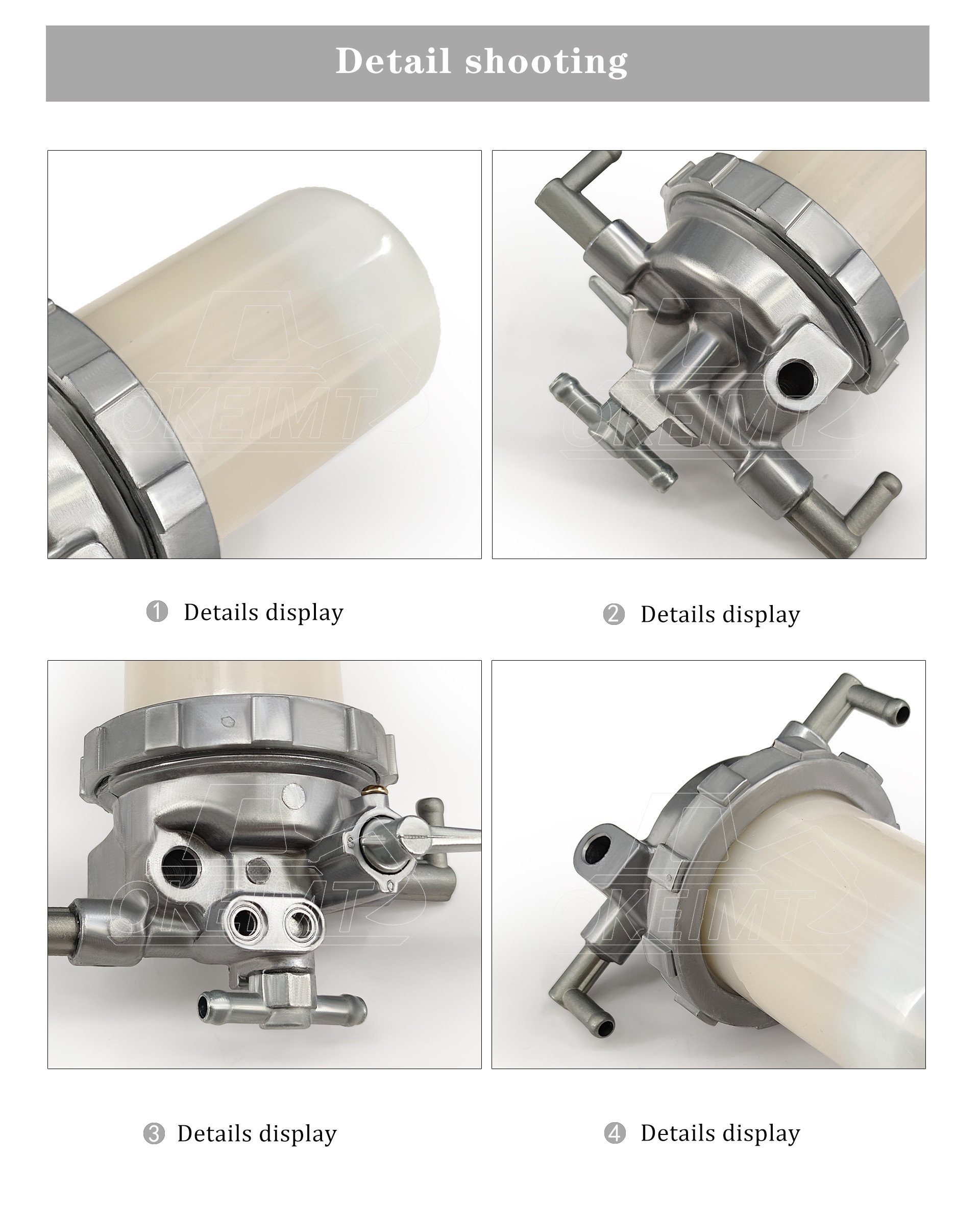 129100-55621 Fuel Water Separator Filter Assembly Diesel Fuel Filter Housing Generator 4TNV94 4TNE88