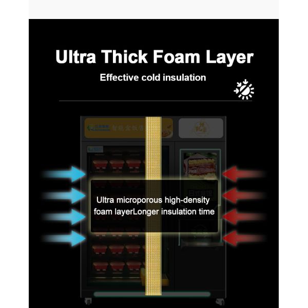 Commercial Automatic Fast Food Box Lunch Bread Sandwiches Vending Machine Hot Food Vending Machines