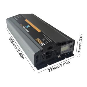 3000W Pure Sine Wave Power Inverter 12V/24V 110V/220V