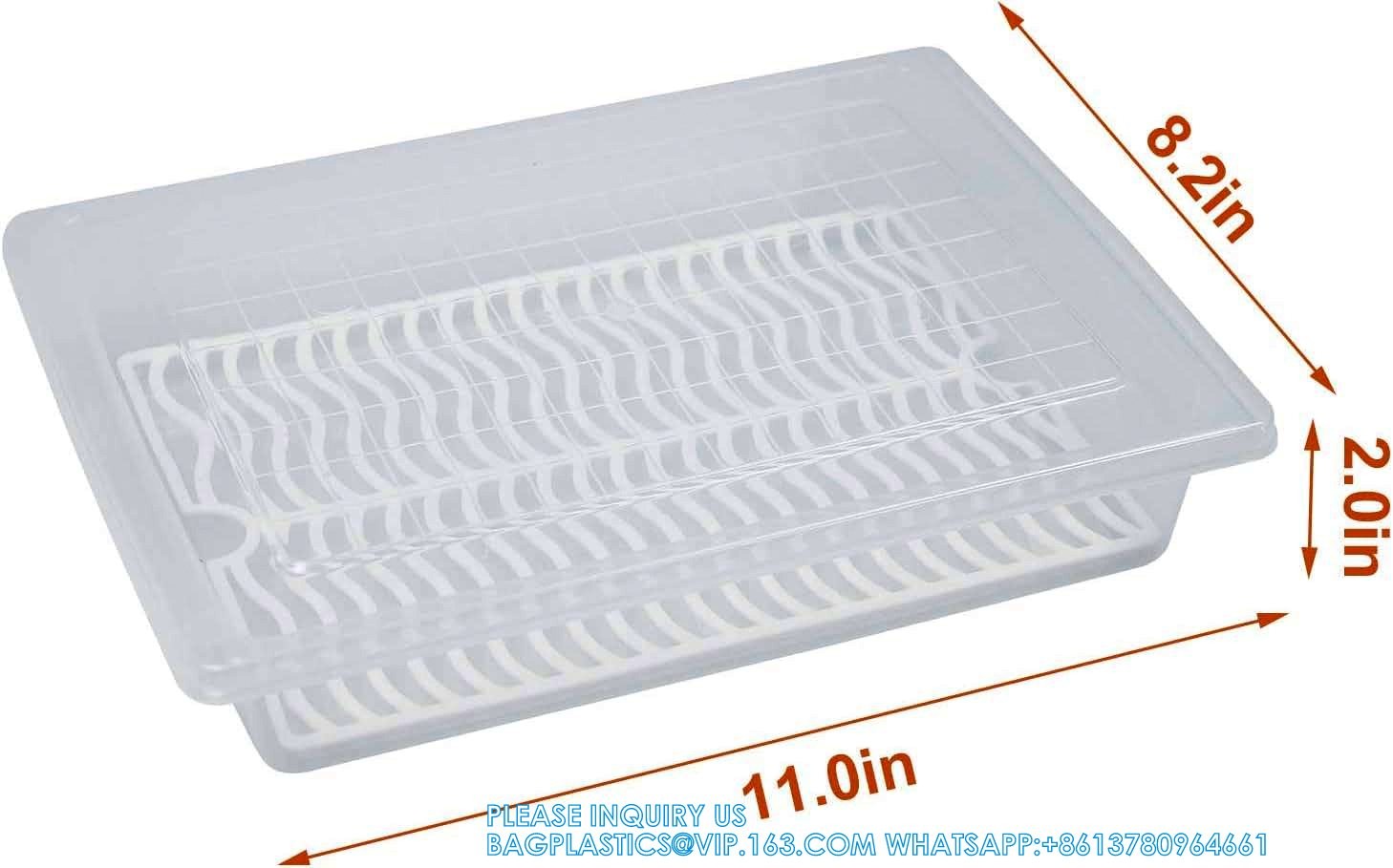 Stackable Portable Freezer Storage Containers - Tray To Keep Fruits, Vegetables, Meat And More