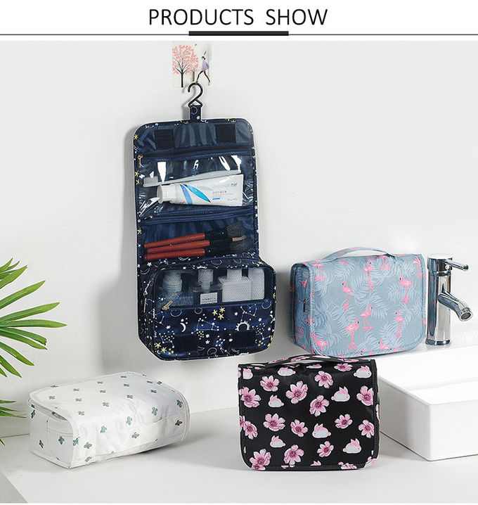 Direct Supplier Bulk Colorful Printing Oxford Toiletry Bag Hanging
