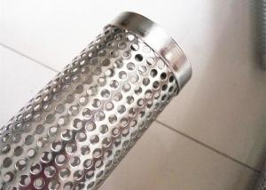 1/2 Titanium Fecral Perforated Metal Mesh Filter Tube For Water Filtering