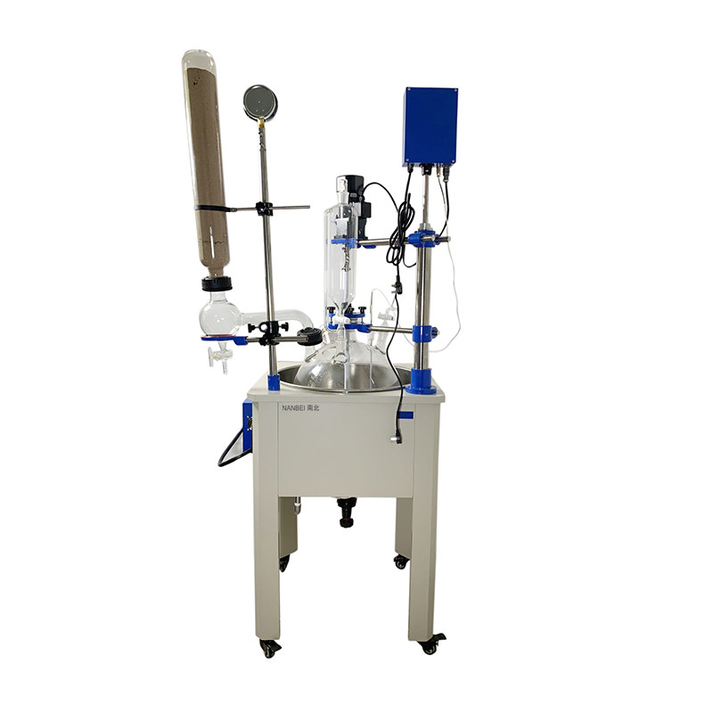 Explosion Proof Single Layer 30L Chemical Glass Reactor