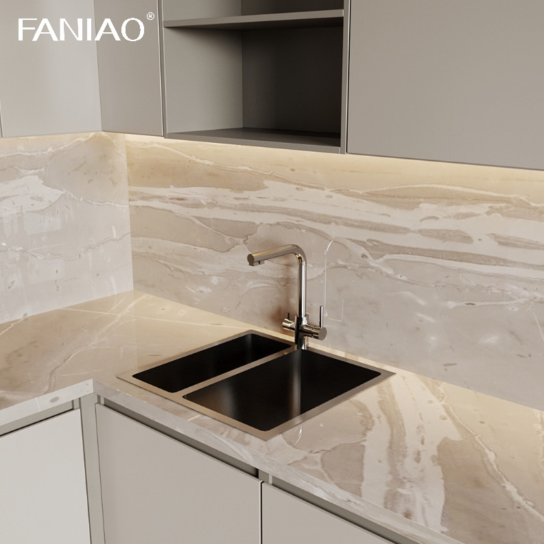 Modern Modular Designs White Shaker Kitchen Storage Furniture White Melamine Cupboard Fashion Wooden Kitchen Cabinets