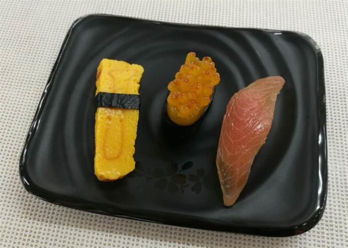 Japanese-style Rectangular Sushi Plate Black Melamine Dinnerware Weight 264g