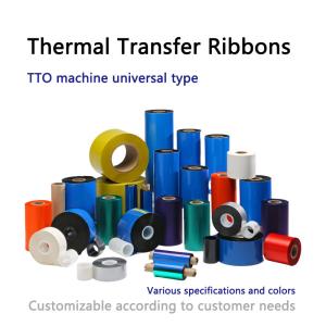 55mm Width Thermal Transfer Ribbons 500m Length Printer Thermal Ribbon