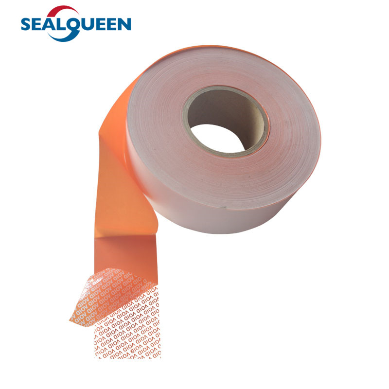 Printable PET Security Seal Label Tamper Evident Warranty Material Roll