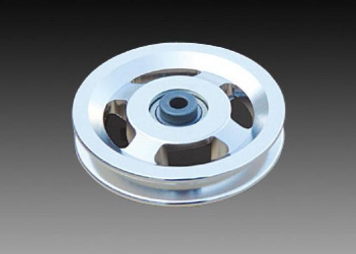 Oxidation Treatment Polished 90mm Metal Gym Pulley Wheels