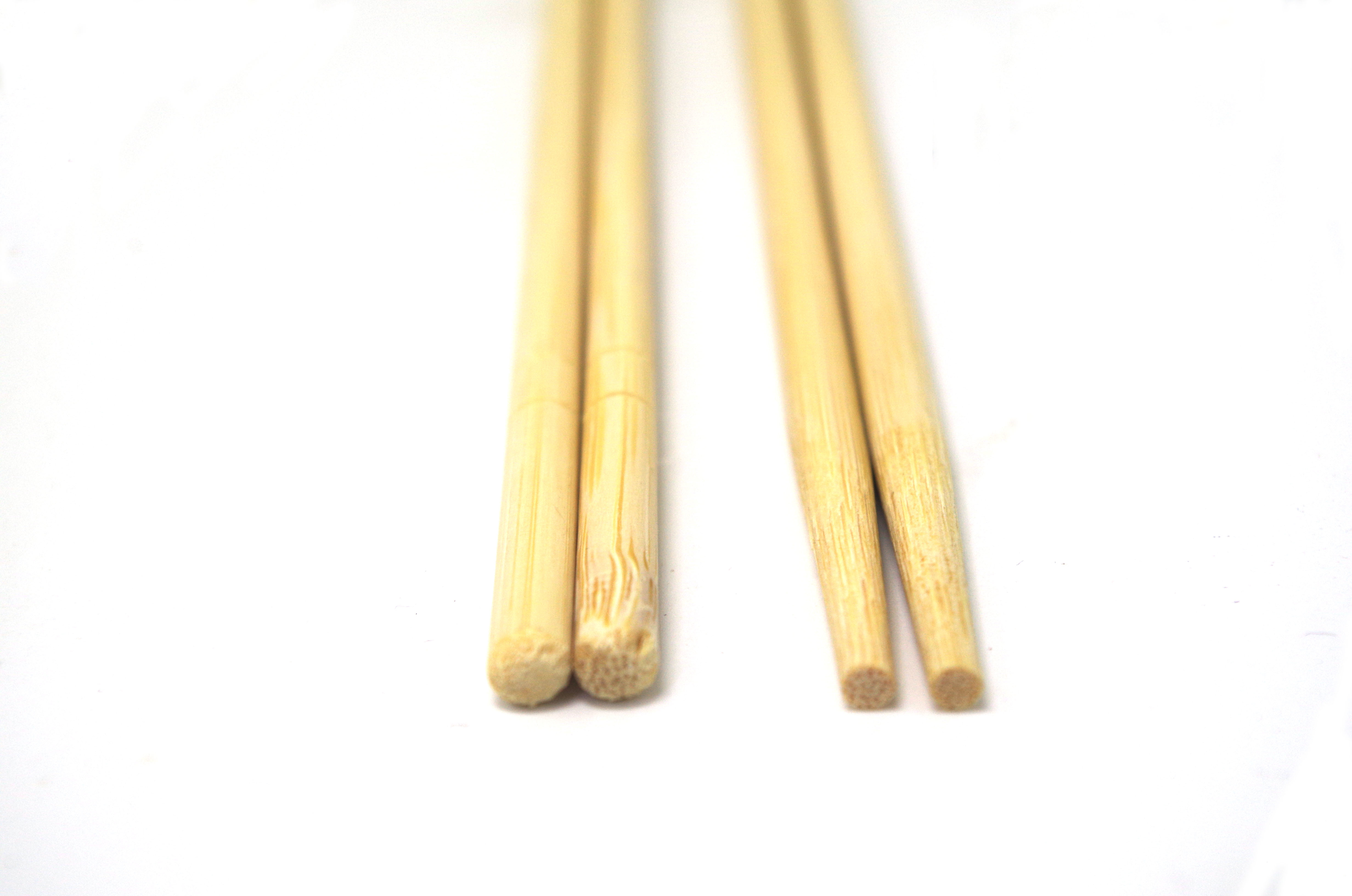 Fast Food Restaurant Wooden Chopsticks Set Disposable Wrapped In Plastic Bags