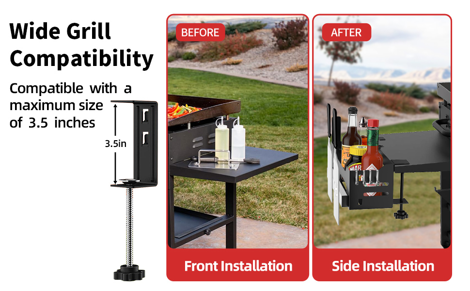 Blackstone Griddle Caddy for 28"/36" Grill Griddles BBQ Accessories Caddy Box with Paper Towel Holder Magnetic Tool Holder