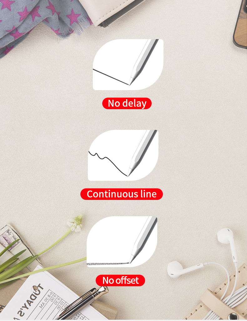 Painted Aluminum Digital Stylus Pencil Active Stylus Pen For Touch Screens
