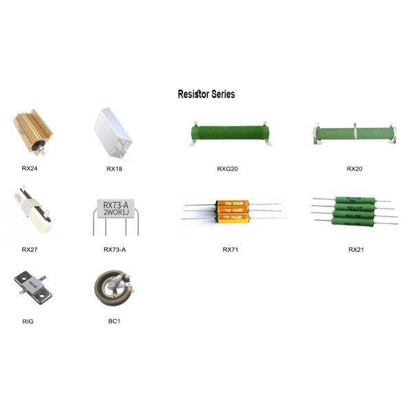Power Electronics Component Rx27 Ceramic Encased Wirewound Cement Power Resistors 2W-40W