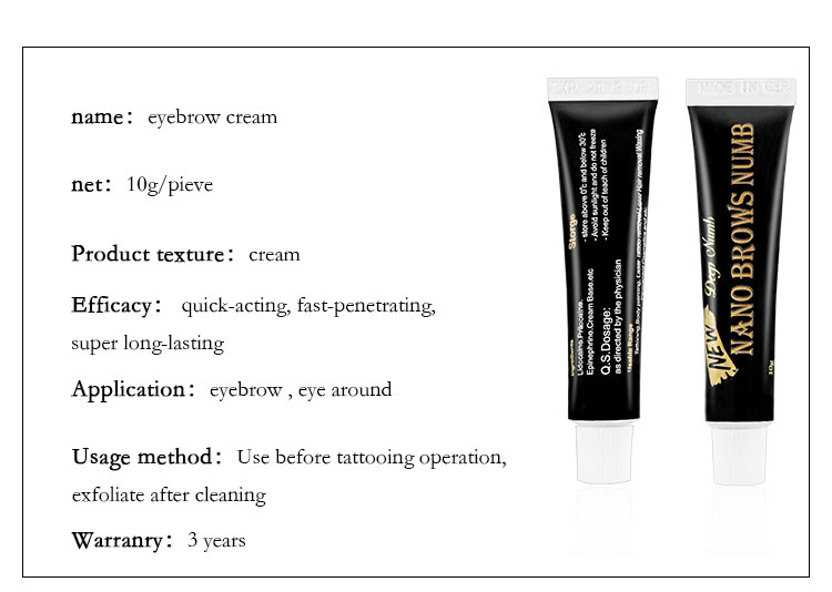 Perfessional Permanent Makeup Tattoo Kit No Pain Painless Tattoo Anesthetic Numbs Cream OEM