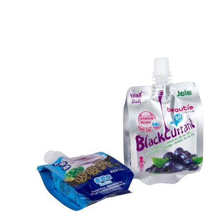 Flexible Plastic Stand Up Liquid Packing Custom Printed Pouch With Spout For Coconut Water