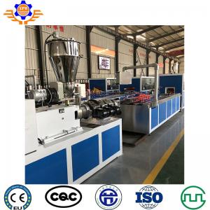 China PVC Wood Plastic Composite Decking Fence Wall Door Panel Extrusion Line Machine on sale