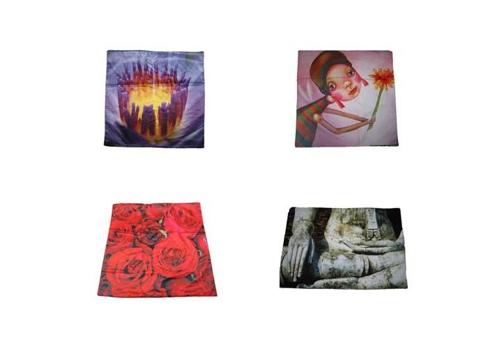Lovely Cartoon Custom Printed Clothing Girl Polyester Fabric Pillow Cases