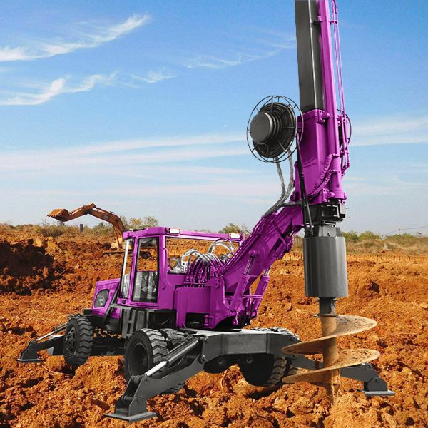 Wheel Mounted Rotary Drilling Rig Slope Stabilization Projects Engineering Drilling Machine